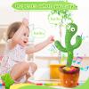 Abcrand Dancing Talking Cactus Easter Baby Toy, Talking Mimicking Recording Toy Repeats What You Say, Singing Cactus with 120 Songs, Interactive Dancing Easter Gifts for Kids Toddlers Boys Girls view 2