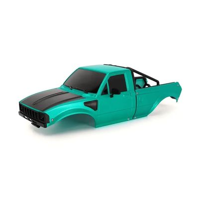 1/18 RC Crawler Hard Body Shell IR60 Pickup with Bed Rack Compatible with 1 18 Scale Off Road Vehicle Models Similar to(Unassembled Green)