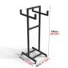 31.4 in Hula Hoop Holder Stand, Metal Jump Rope Storage Rack, Hula Hoop Organizer Cart for Home Gym Office, Space-Saving Hula Hoop Display Stand, Mobile view 2