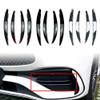 4Pcs Car Front Bumper Splitter Fins Body Spoiler Canards Cover Decoration Trim Exterior Parts for Mercedes-Benz C-Class W206(Black-Glossy Black) view 3