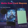 200 Pack Card Sleeves, Matte Dual Trading Card Sleeves with Opaque Back & Smooth Shuffle, Tear Resistant Card Protectors for MTG, TCG (Eucalyptus Green) view 2