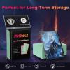 200 Pack Card Sleeves, Matte Dual Trading Card Sleeves with Opaque Back & Smooth Shuffle, Tear Resistant Card Protectors for MTG, TCG (Eucalyptus Green) view 4