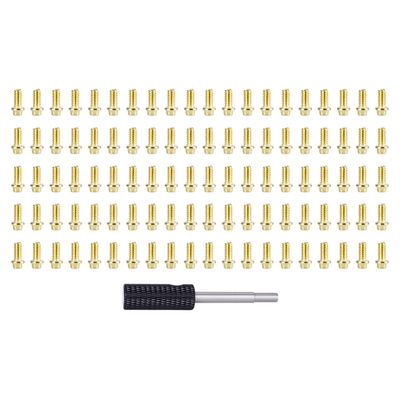 100PCS M2 M3 RC Scale Metal Stainless Screws Kit for 1/10 RC Car Crawler TRX4 TRX6 Axial SCX10 90046 AXI03007 Wheel Rims Upgrade Parts (M2*4mm)