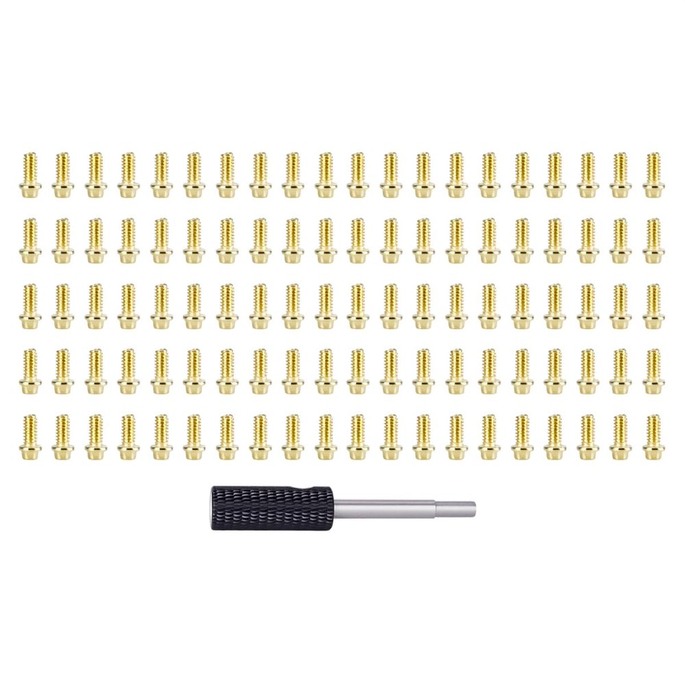 100PCS M2 M3 RC Scale Metal Stainless Screws Kit for 1/10 RC Car Crawler TRX4 TRX6 Axial SCX10 90046 AXI03007 Wheel Rims Upgrade Parts (M2*4mm)