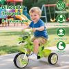 Dinosaur Kids Tricycle for Ages 3-7, Toddler Trike Bike Big Wheel with Lights Music and Airless Tires, Indoor Outdoor Preschool Dinosaur Kids Bike, Birthday Gift for Boys and Girls view 2
