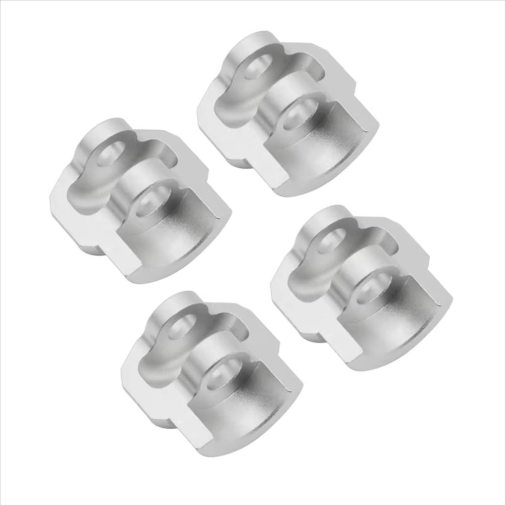 MYHWDRNU RC Car Parts Compatible with ARRMA 1/7 1/8 RC Car Upgrade Parts Accessories Shock Cap Protector Shock Absorber Protection Cover(Silver)