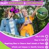 Binoculars for Kids, Kids Binoculars Toys for 3 4 5 6 7 8 Years Boys and Girls, Set with Magnifying Glass & Compass - Birthday Gifts Outdoor Toy for Kid Ages 3-8 Toddler Camping (Purple) view 4