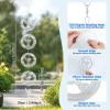12PCS Stainless Steel Fly-Bird Wind-Spinners Bird Scare Discs Set, Super Reflective Two-Sided Bird Reflectors, Keep Birds Away from Yard Patio and Farm,Sparkly Wind Spinners Outdoor Garden Decor view 4