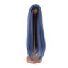 1/4 Doll Wig for 7 8in Dolls, Soft High Temperature Silk, DIY Styling, Long Straight Hair, Excellent for Ball Jointed Dolls (Blue) view 2