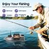 PSUFURV Remote Bait Boat for Fishing, RC Fishing Boat with Portable Handbag and Handle 5.91 Feet per Second Fishing Drone with Bait Release for Sending Hooks Building Nests and Pulling Nets view 2