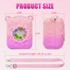 Againmore Silicone Cover Case Compatible with Bitzee Magicals Interactive Toy Digital Pet, Protective Sleeve Skin with Shoulder Strap for Virtual Electronic Pets & Accessories (Bag Only) - Pink view 3