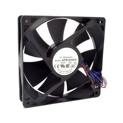 1pc AFB1224VH-FOO 12cm 120mm 24V 0.35A 12025 high-end Dual Ball Bearing Cooling Fan Drive for 120 * 120 * 25mm