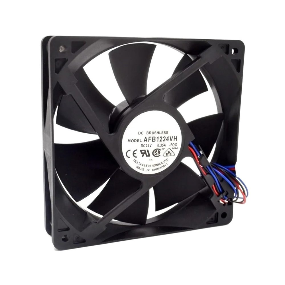 1pc AFB1224VH-FOO 12cm 120mm 24V 0.35A 12025 high-end Dual Ball Bearing Cooling Fan Drive for 120 * 120 * 25mm