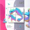 3D Printed Dragon Eggs with Dragon Inside - Mystery Crystal 3D Print Dinosaur Toys Glow in The Dark Articulated Animals Fidget Toy, Stuff Fun Gifts for Adults, Teens, Boy, Easter view 3