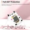Case for Tamagotchi Nano with Lanyard  Cute Cartoon Silicone Protective Cover for Kids, Soft & Shockproof Shell for Tamagotchi Virtual Pet Keychain, Anti-Drop Holder Accessory (White) view 4