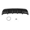 Bright Black/Carbon Pattern Universal Car Rear Bumper Shark Fin Spoiler Lip Protection Diffuser Deflector Bumper Chassis Spoiler(Matte Black) view 1