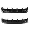 Bright Black/Carbon Pattern Universal Car Rear Bumper Shark Fin Spoiler Lip Protection Diffuser Deflector Bumper Chassis Spoiler(Matte Black) view 2