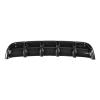 Bright Black/Carbon Pattern Universal Car Rear Bumper Shark Fin Spoiler Lip Protection Diffuser Deflector Bumper Chassis Spoiler(Matte Black) view 4