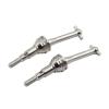 SERBNOPG RC Car Drive Shaft for MJX for Hyper Go Truck 14301 14302 CVD 14410 1/14 RC Car Upgrade Parts Accessories 2Pcs Metal Drive Shafts Dog Bone(Silver) view 1