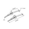 SERBNOPG RC Car Drive Shaft for MJX for Hyper Go Truck 14301 14302 CVD 14410 1/14 RC Car Upgrade Parts Accessories 2Pcs Metal Drive Shafts Dog Bone(Silver) view 2
