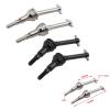 SERBNOPG RC Car Drive Shaft for MJX for Hyper Go Truck 14301 14302 CVD 14410 1/14 RC Car Upgrade Parts Accessories 2Pcs Metal Drive Shafts Dog Bone(Silver) view 3