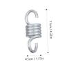 1Set Hammock Chair Hanging Kit Hooks with Spring Snap Swivel Includes Mounting Screws Anchors for Indoor Outdoor Use Strong Bearing Capacity Easy Installation for Gyms view 2