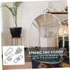 1Set Hammock Chair Hanging Kit Hooks with Spring Snap Swivel Includes Mounting Screws Anchors for Indoor Outdoor Use Strong Bearing Capacity Easy Installation for Gyms view 3