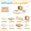 Elftopia 10-Piece Foam Climbing Blocks with Ramp & Stairs for Toddlers,Soft Play Gym Set,Foam Toddler Climbing Toys for Indoor Crawling,Sliding & Creative Play-Classic Color view 2