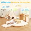 Elftopia 10-Piece Foam Climbing Blocks with Ramp & Stairs for Toddlers,Soft Play Gym Set,Foam Toddler Climbing Toys for Indoor Crawling,Sliding & Creative Play-Classic Color view 4