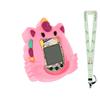 Case for Tamagotchi Nano with Lanyard  Cute Cartoon Silicone Protective Cover for Kids, Soft & Shockproof Shell for Tamagotchi Virtual Pet Keychain, Anti-Drop Holder Accessory (Pink) view 1