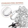 1Set Suspension Hook for Hammock Swing Hanging andFixed Chain Fitting Excellent Load Bearing Capacity Easy Installation Versatile for Outdoor view 4