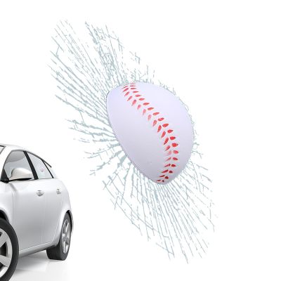 3D Tennis Ball Sticker - Hilarious Broken Window Decal, Unique Car Glass Cling | 3D Tennis Ball Hit Window Sticker, Tricky Prank Joke Decoration for Bedroom, Dorm, Living Room, Office, Shop, or
