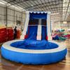 24FT(L) Commercial Grade Water Slide for Adults - Without Blower- (Heavy Duty Full PVC) (Big Water Pool), Inflatable Waterslide for Backyard, Ocean Outdoor Slide Park, 24x13x12ft view 2