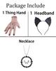 AKZKQKER Girls Wednesday Addams Wigs with Necklace Long Black Braided Wigs for Halloween Party Costumes view 2