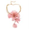 ZYIBPMSJKQCFK Bohemian Flower Long Vintage Necklace,pink,28.5+15.5cm view 1