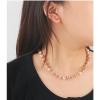 ZYIBPMSJKQCFK Bohemian Pearl Necklace Earrings 2-Piece Set Collarbone Chain,green,42.5+11.5cm view 4