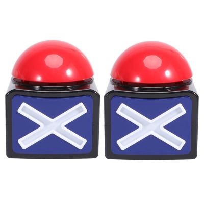 Game Answer Buzzers Alarm Buttons Sound Play Button Show Party Contest Answer Button Props 2Pcs Without Red