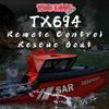 OYDL 1:32 Scale RC Rescue Boat, 2.4GHz Waterproof Remote Control Tugboat Simulation 8KM/H High-Speed Racing Boat for Pools & Lakes Fun Gift for Adults Teens view 2