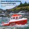 OYDL 1:32 Scale RC Rescue Boat, 2.4GHz Waterproof Remote Control Tugboat Simulation 8KM/H High-Speed Racing Boat for Pools & Lakes Fun Gift for Adults Teens view 4