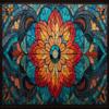 1000 Piece Puzzle for Adults Stained Glass Floral Mandala A Challenging and Vibrant Jigsaw Game for Art Lovers Adults Fun Wall Art and Family Night Gift Idea view 1