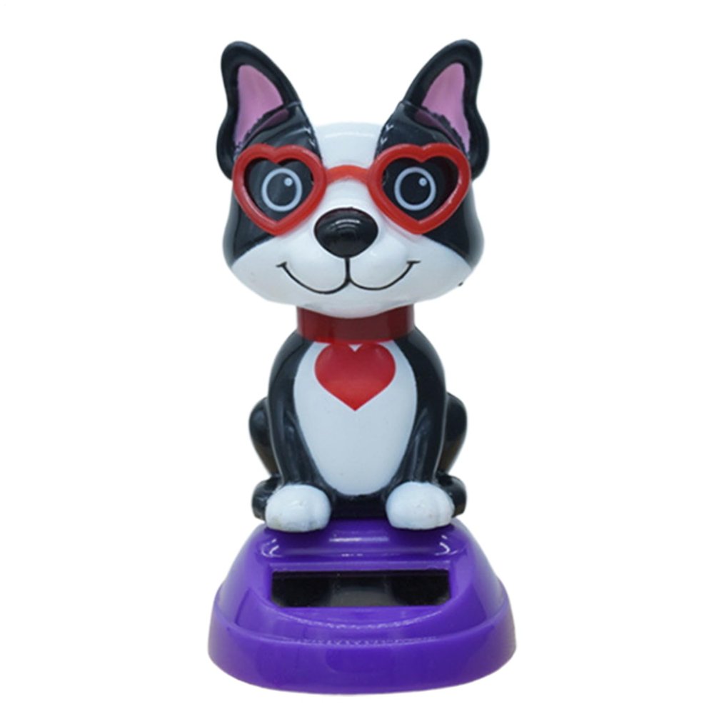 Solar Powered Dancing Animals - Decorative Animal Dashboard Ornament | Solar Toy, Valentine's Day Desktop Ornament, Dancer Figure for Window Car Dashboard Decor
