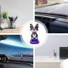 Solar Powered Dancing Animals - Decorative Animal Dashboard Ornament | Solar Toy, Valentine's Day Desktop Ornament, Dancer Figure for Window Car Dashboard Decor view 4