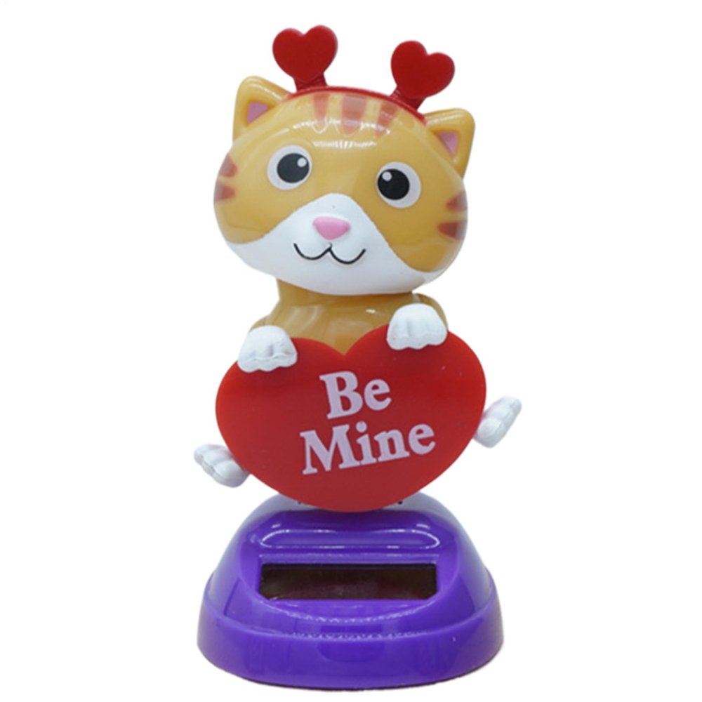 Solar Animals - Decorative Animal Dashboard Ornament | Valentine's Day Desktop Ornament, Dancer Figure for Window Car Dashboard Decor