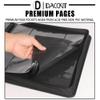 D DACCKIT Top Loader Binder 12 Pocket - Fits 480 Cards12 Pocket Top Loader Binders for Cards with Sleeves Compatible with 3" X 4" Rigid Card Holders for Trading Cards or Sports Cards - Classic Black view 2