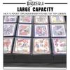 D DACCKIT Top Loader Binder 12 Pocket - Fits 480 Cards12 Pocket Top Loader Binders for Cards with Sleeves Compatible with 3" X 4" Rigid Card Holders for Trading Cards or Sports Cards - Classic Black view 3