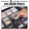 D DACCKIT Top Loader Binder 12 Pocket - Fits 480 Cards12 Pocket Top Loader Binders for Cards with Sleeves Compatible with 3" X 4" Rigid Card Holders for Trading Cards or Sports Cards - Classic Black view 4