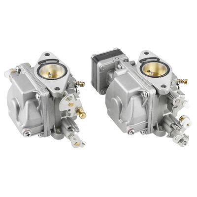6L2-14301 6L2-14302 Carburetor Assy 2pcs Compatible with 2 Stroke 2 Cylinder Outboard Motor 20HP 25HP 25MLHU Models Fits 6L2-14302-00 6L2-14301