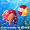 KAWITLO Montessori Toys for Toddlers, 29-Piece Cloth Fishing Game Set with Stacking Cups, Perfect for Toddler Birthday Gifts, Sensory Fishing Toy for Babies, Double Fishing rods view 4