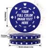 50-500 Custom Poker Chips, 40mm 11.5 Gram Clay Casino Chips with Your Logo, Text or Image, Personalized Drink Tokens for Bar, Party, Tournaments, Golf Club or Events (Blue) view 2