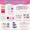 Adinomiency DIY Headband Making Kit for Kids Arts and Crafts - 50+ Pieces to Create 12+ Headbands, Birthday Party Gift, Holiday Gifts for Ages 5-12, Ideal for Party Supplies & Creative Activity view 2